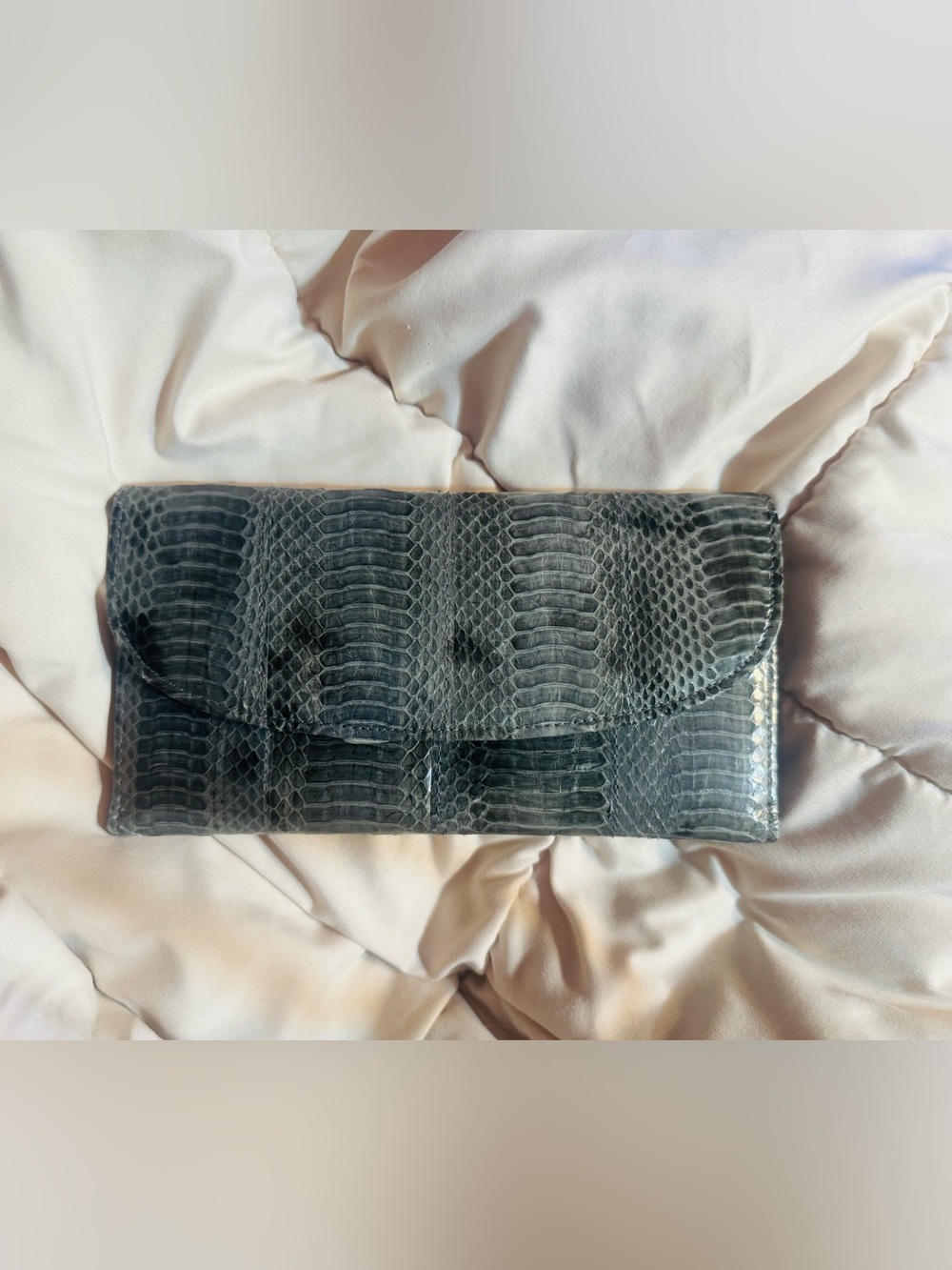 RARE Genuine Python Snake leather Wallet - Picture 2 of 7